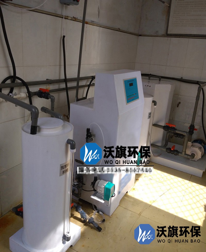 山东某某医院污水消毒设备二氧化氯发生器安装完成